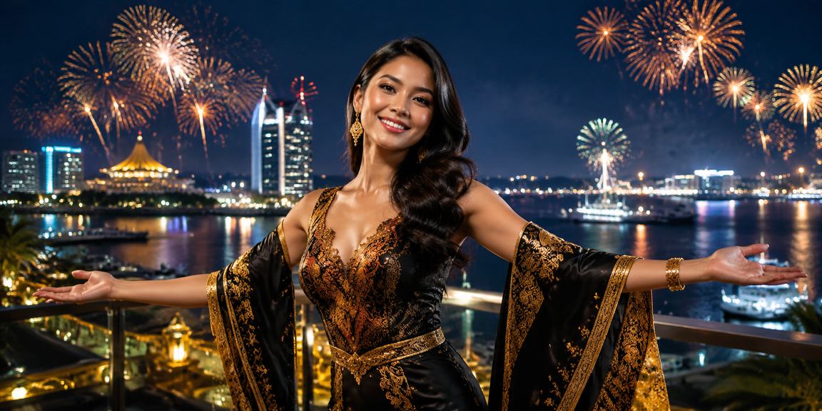 Warga Malaysia berpakaian batik menggunakan platform 31200 selepas mendaftar akaun baharu